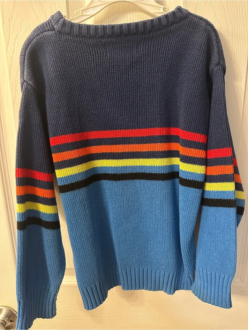Gymboree Kids Blue Multi-Stripe Crewneck Sweater